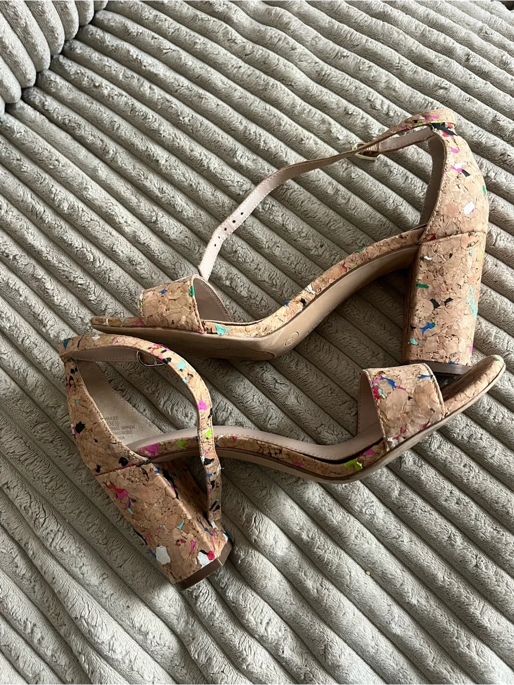 Kelly and Kate Cork Block Heel - Multicolor